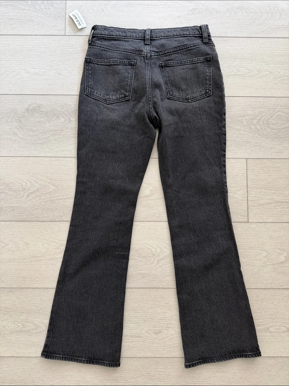 NWT Old Navy Black High-Rise Flare Jeans —  Girls Stretch Denim